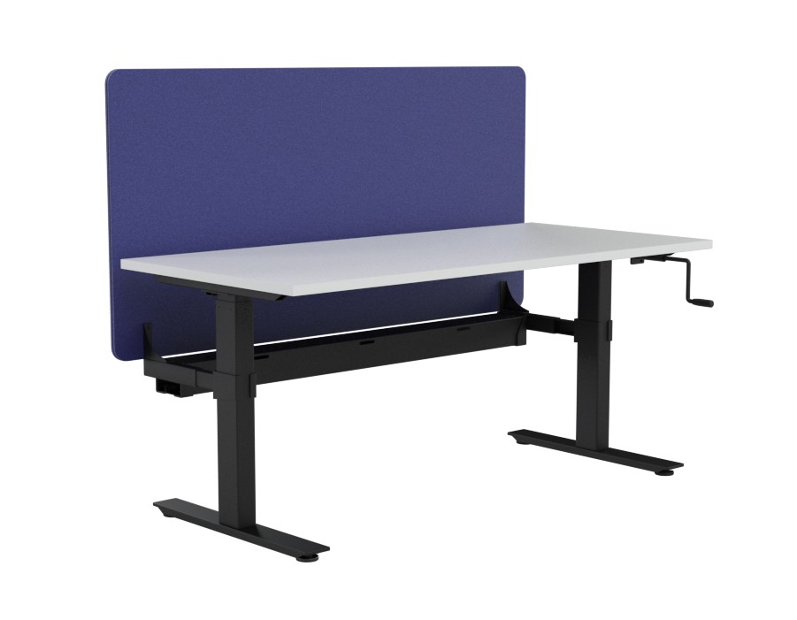 Agile Winder Height Adj Workstation - with Radius 18 Divider